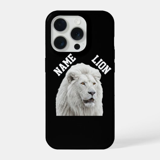White Lion Phone case iPhoneケース (裏面)
