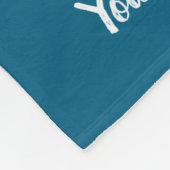 White Lobster Graphic Message フリースブランケット (角)