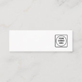 White Logo | Custom Jewelry Stud Earring Branding スキニー名刺 (正面)