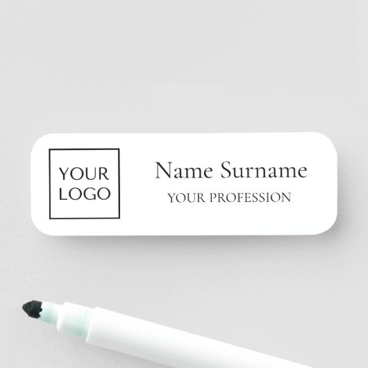 White Logo Promotional  名札 (インサイチュ)