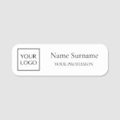 White Logo Promotional  名札 (正面)