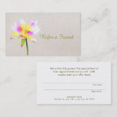 White Lotus ホリスティック Health Referral Card 紹介カード (正面/裏面)