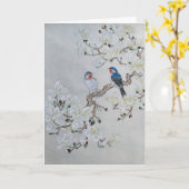 White Magnolia カード (黄色い花)