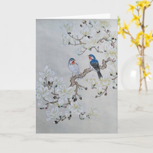 White Magnolia カード (黄色い花)