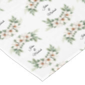 White Magnolia Wreath Wedding Decor Newlyweds テーブルクロス (アングル)