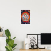 White Mahakala Poster ポスター (ホームオフィス)