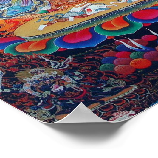 White Mahakala Poster ポスター (角)