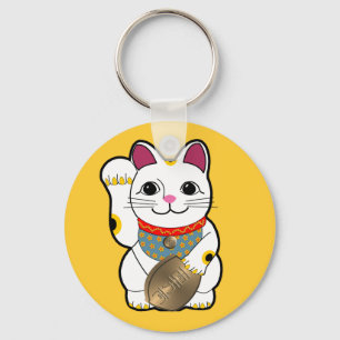 white_maneki キーホルダー