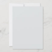 White Marble Gold Pink Floral Rococo Wedding 招待状 (裏面)