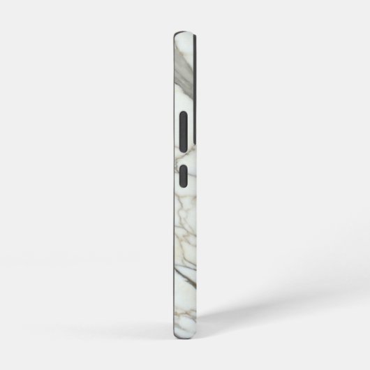 White marble granite luxury natural texture samsung galaxyケース (右側面)