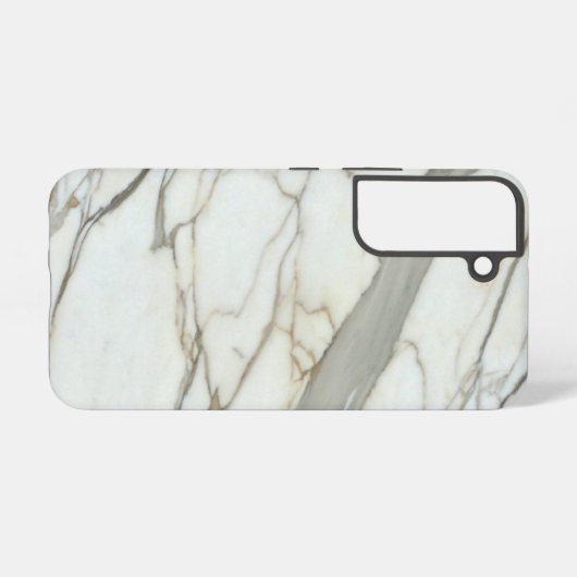 White marble granite luxury natural texture samsung galaxyケース (裏面横)