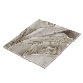 White Marble Rose Abstract タイル (側面)