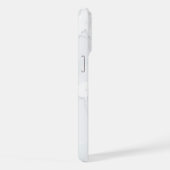 White Marble Scrap Elegant iPhoneケース (右側面)