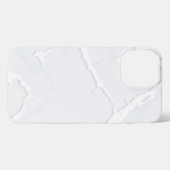White Marble Scrap Elegant iPhoneケース (裏面横)