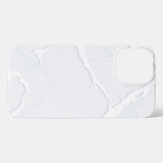 White Marble Scrap Elegant iPhoneケース (裏面横)