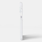 White Marble Scrap Elegant iPhoneケース (左側面)