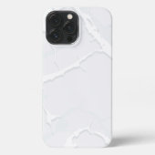 White Marble Scrap Elegant iPhoneケース (裏面)