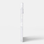 White Marble Scrap Elegant iPhoneケース (右側面)