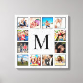 White Marble Stone Pattern キャンバスプリント (正面)