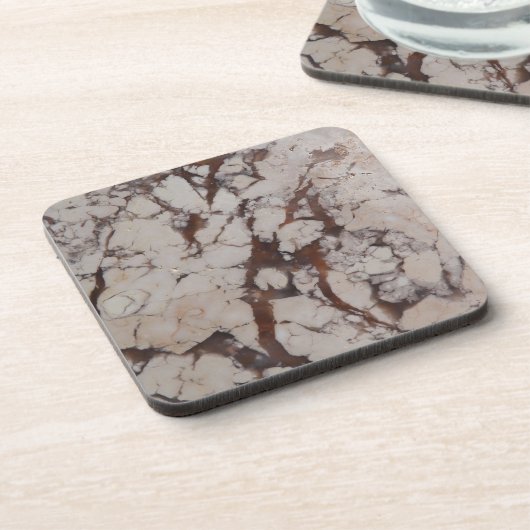 White Marble Stone Pattern コースター (左側)