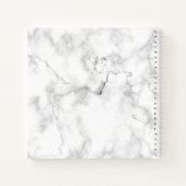White Marble Stone Pattern ノートブック (裏面)
