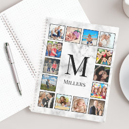 White Marble Stone Pattern ノートブック