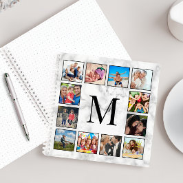 White Marble Stone Pattern ノートブック