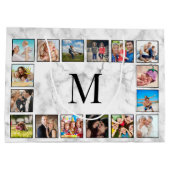 White Marble Stone Pattern ラージペーパーバッグ (裏面)