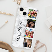 White Marble Stone Pattern Case-Mate iPhoneケース