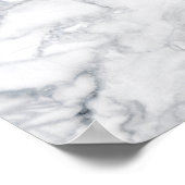 White marble texture ポスター (角)