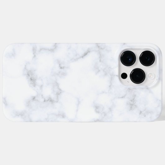 White Marble Trendy Case-Mate iPhoneケース (裏面 (横))