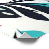 White Mexican Tasse ポスター (角)