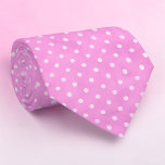 White Mini Polka Dots on Pink Necktie ネクタイ<br><div class="desc">This charming necktie features a delightful pattern of white mini polka dots elegantly set against a soft pink background. Perfect for adding a touch of playful sophistication to any outfit, this tie is a versatile accessory suitable for various occasions, from casual business meetings to special events. The high-quality material ensures...</div>