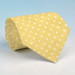 White Mini Polka Dots on Yellow Necktie ネクタイ<br><div class="desc">This charming necktie features a delightful pattern of white mini polka dots elegantly set against a soft yellow background. Perfect for adding a touch of playful sophistication to any outfit, this tie is a versatile accessory suitable for various occasions, from casual business meetings to special events. The high-quality material ensures...</div>
