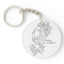 White Minimal Abstract Floral