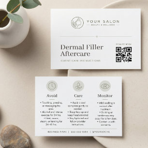 White Minimal Dermal Filler Care Guide QRコード