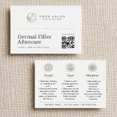 White Minimal Dermal Filler Care Guide QRコード 