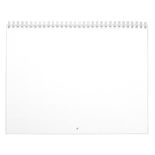 White Minimalist Background – Solid Blank Canvas カレンダー (カバー)