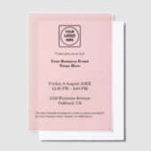 White Minimalist Corporate | Professional Event  ベラム紙招待状 (オフセット)