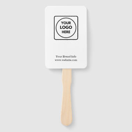 White Minimalist | Custom Clean Simple Logo Design ハンドファン