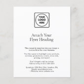 White Minimalist Logo | Clean Simple Business  チラシ (正面)