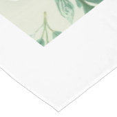 White Modern Eucalyptus Leaf Spring Tablecloth テーブルクロス (アングル)