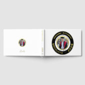 White Modern Photo Graduation Gold Foil Guest Book ゲストブック (全面)