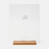 white monstrance design catholic home decor アクリルサイン (正面)