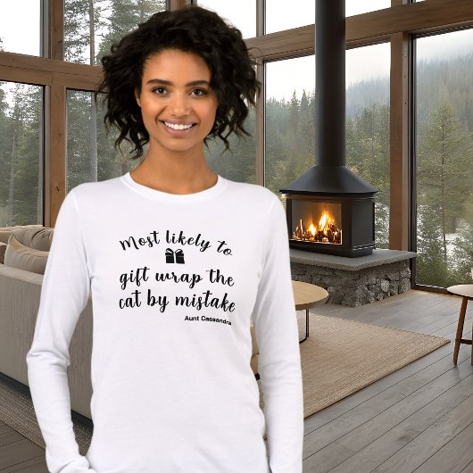 White Most Likely To Matching Funny Family Holiday トライブレンドＴシャツ