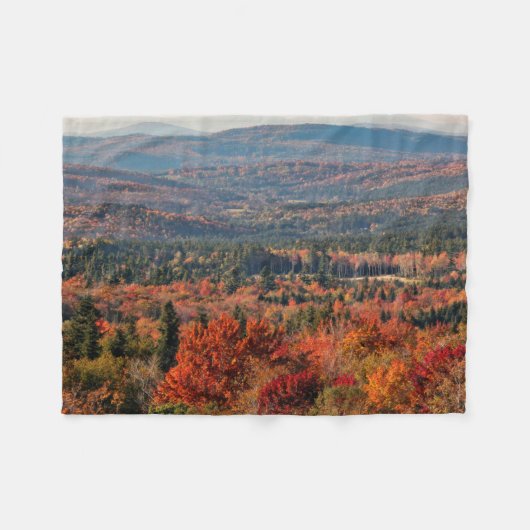 White Mountains National Forest | New Hampshire フリースブランケット (正面(横))