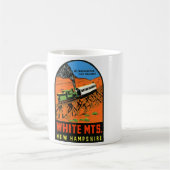 White Mountains New Hampshire  コーヒーマグカップ (左)