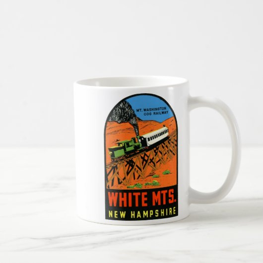 White Mountains New Hampshire  コーヒーマグカップ (右)