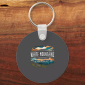 White Mountains New Hampshire Hiking Outdoors Vint キーホルダー (正面)