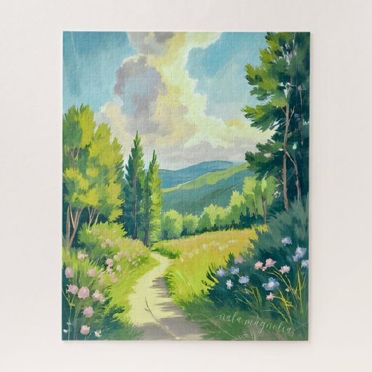 White Mountains | New Hampshire Landscape Painting ジグソーパズル (縦)